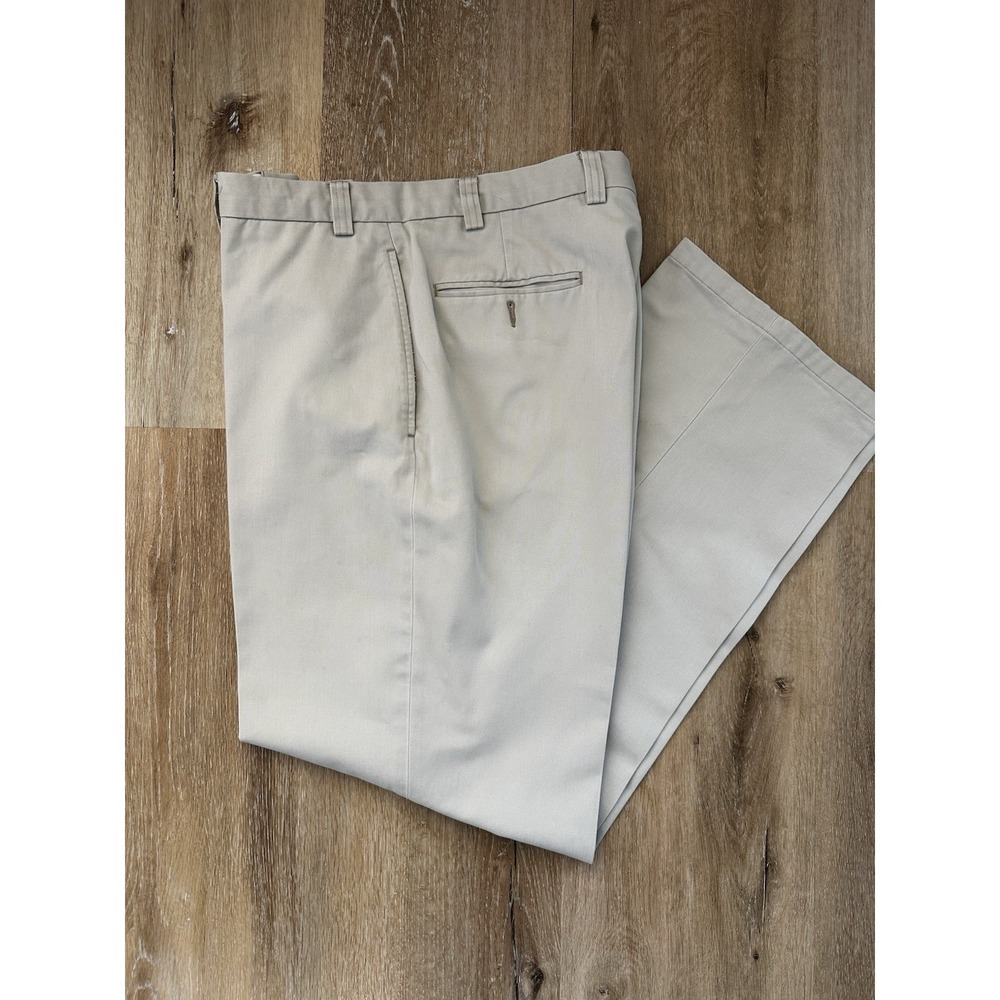 Lauren‎ Ralph Lauren Men's Khaki Chino Pants 38x32 Beige Flat Front Straight Leg
